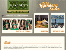 Tablet Screenshot of mcfaddensfranchise.com